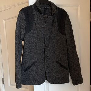Zara Gray and Black Lightweight Jacket